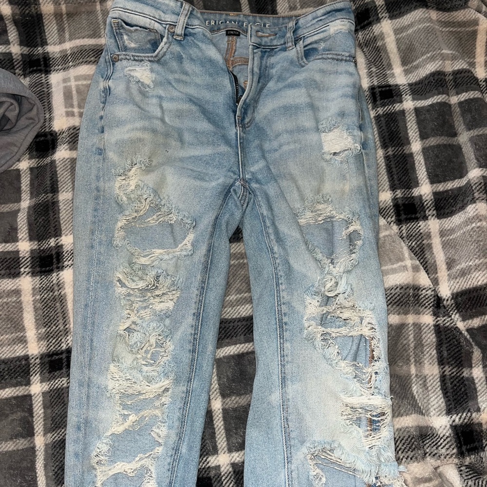 American Eagle Outfitters Light Blue Denim Shorts